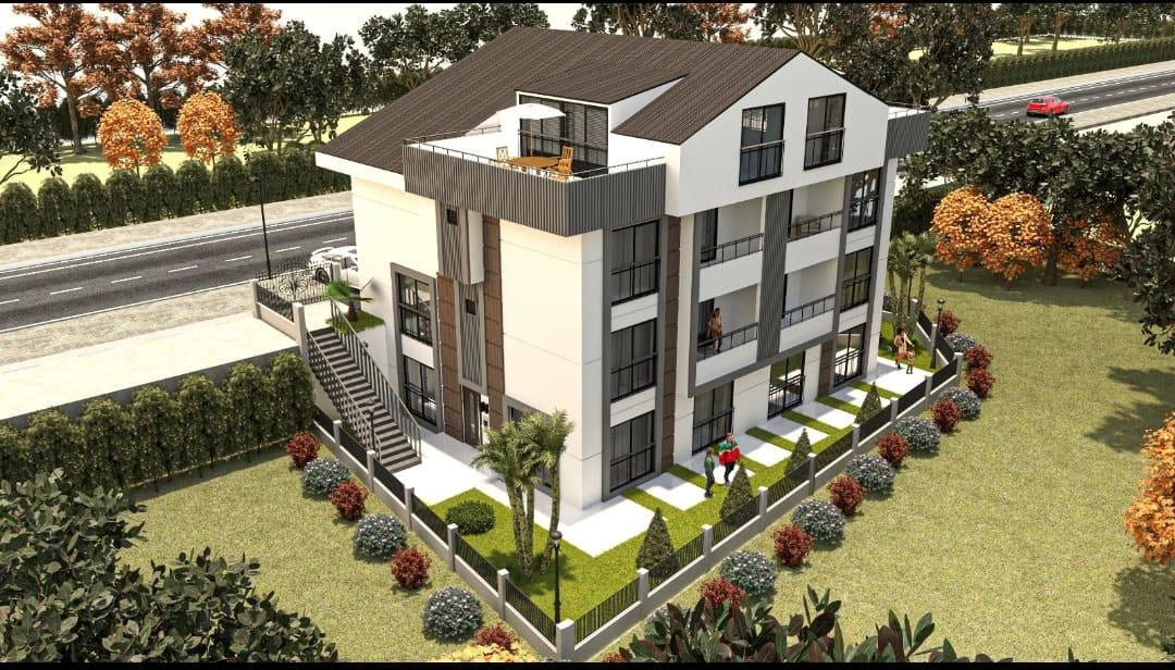 Villa havadan diagonal görünüm
